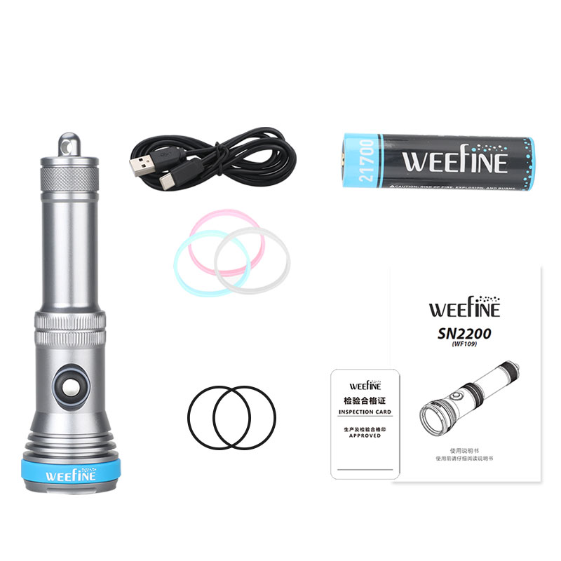 WF109 SN2200潜水火炬2200流明